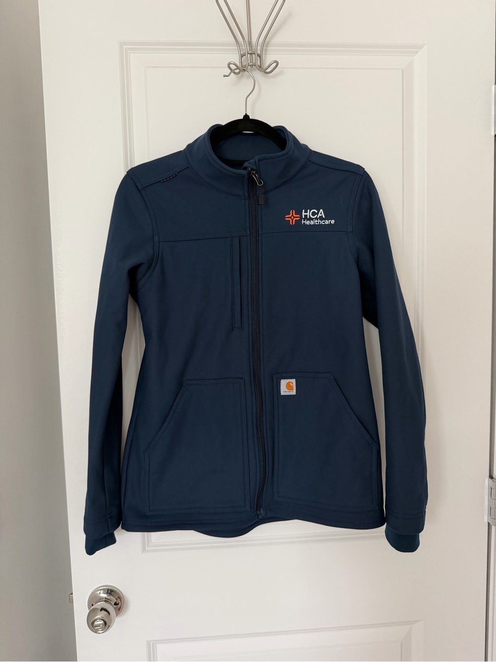 Carhartt Navy HCA Healthcare Softshell Zip Jacket